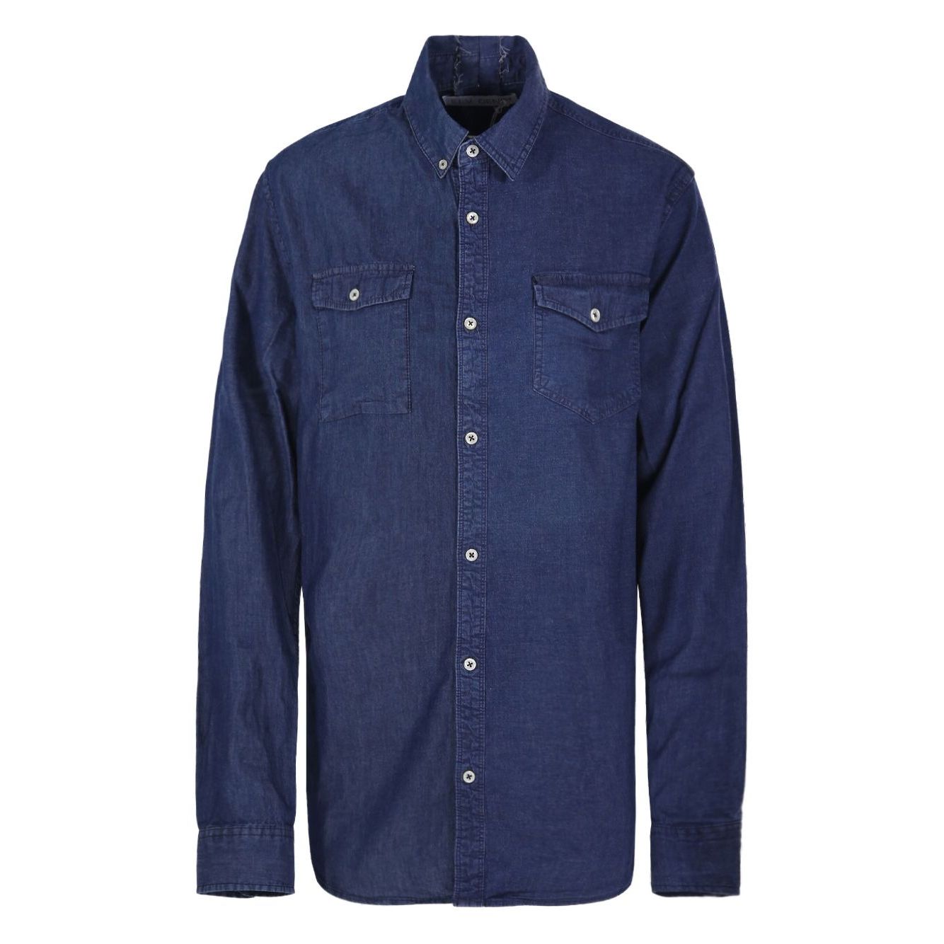 E.L.V. DENIM Shirts Blue