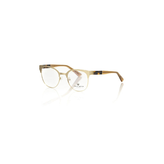 Frankie Morello Gold Acetate Women's Frame with geometric temples
