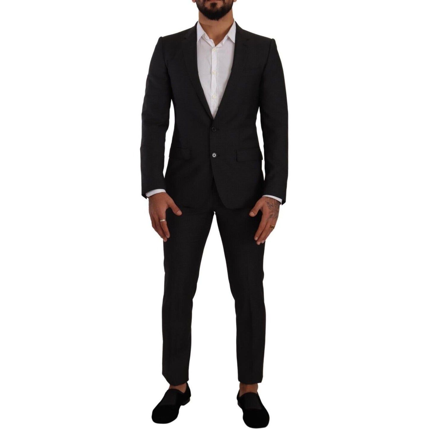 Dolce & Gabbana Black MARTINI Single Breasted 2 Piece Suit KOS1782 - 46