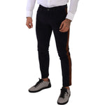 Dolce & Gabbana Blue Cotton Stretch Skinny Corduroy Jeans
