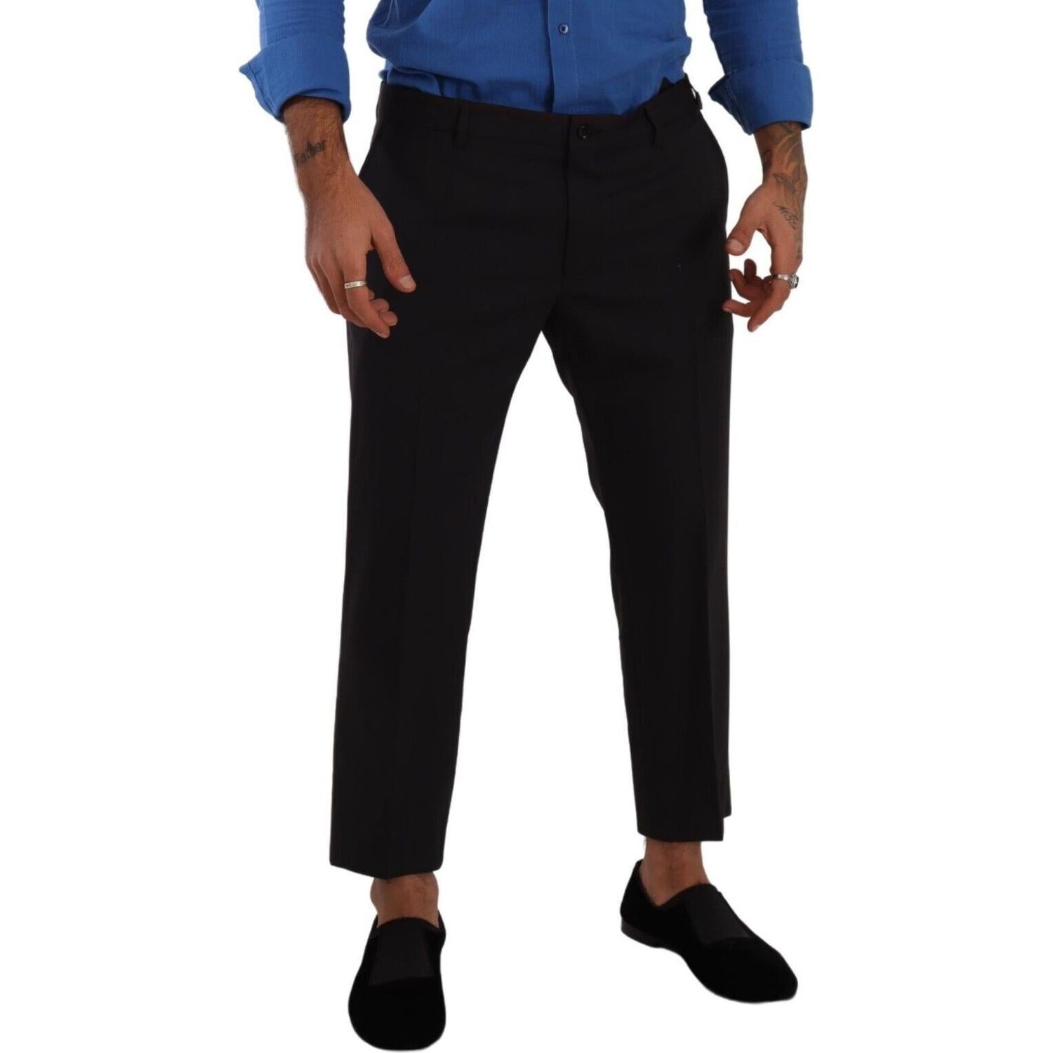 بنطلون قصير أنيق من الصوف المطاطي من دولتشي آند غابانا