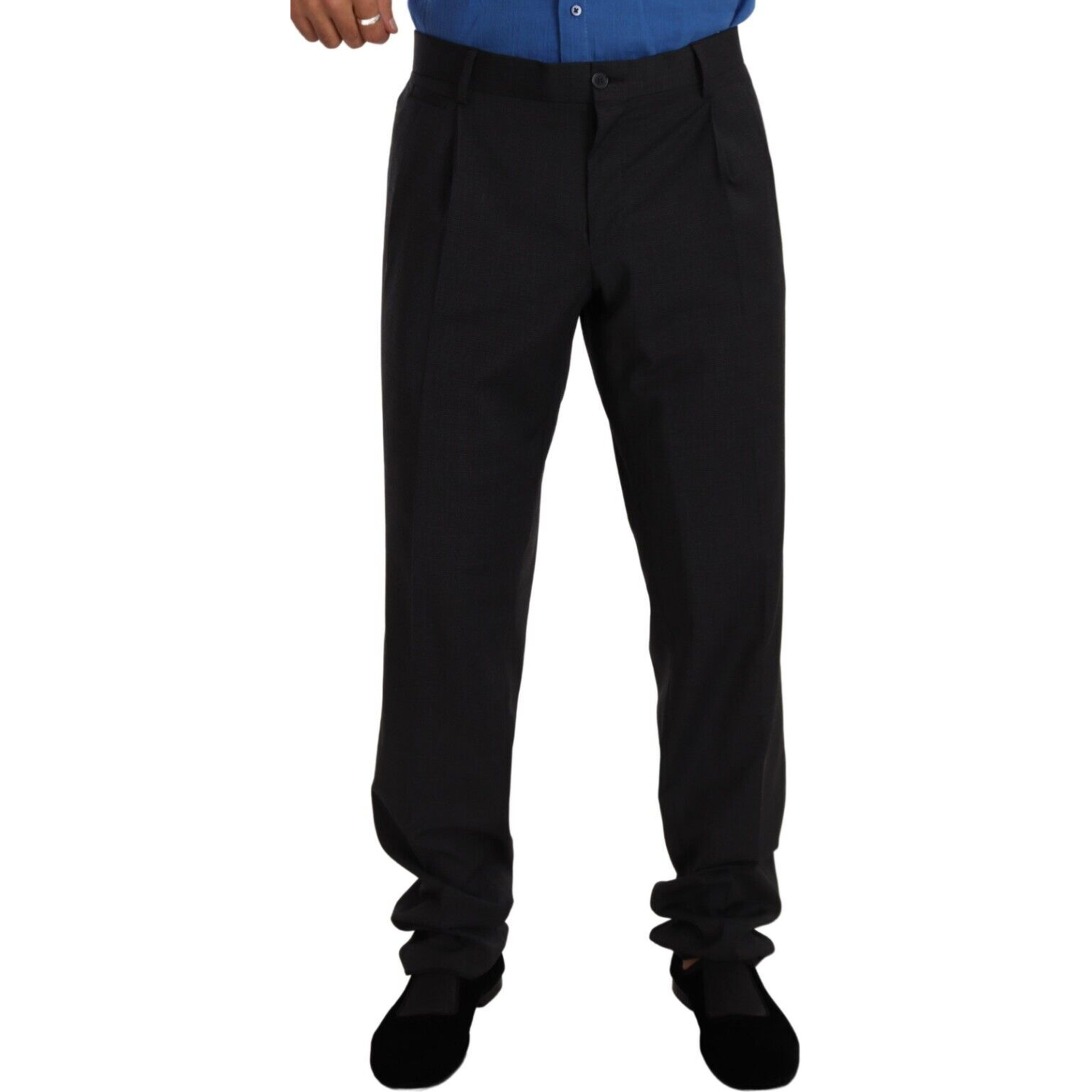 بنطلون رجالي رسمي أنيق باللون الرمادي من دولتشي آند غابانا