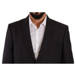 Domenico Tagliente Gray Polyester Single Breasted Formal Suit KOS1943 - 53