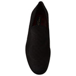 Dolce & Gabbana Black Floral Brocade Slippers Loafers Shoes