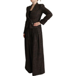 Dolce & Gabbana Dark Brown Wool Single Breasted 2 Pc Jacket Pants