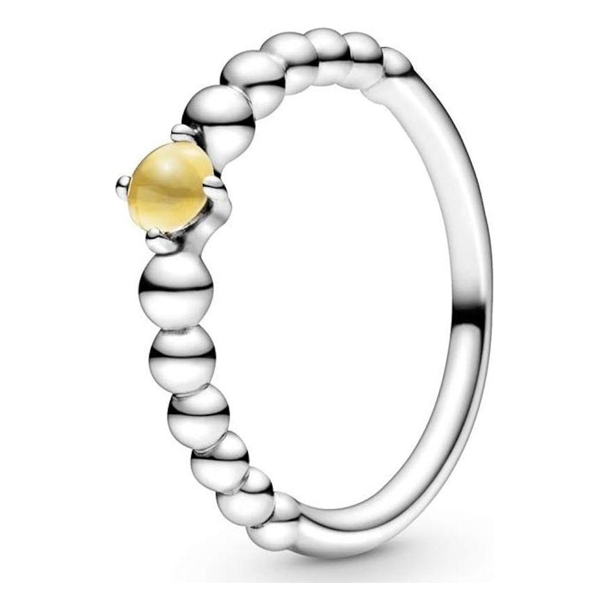 خاتم PANDORA JEWELS Mod. YELLOW STONE - مقاس 54