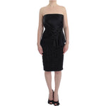 Masha Ma Elegant Strapless Black Dress Masha Ma Tan