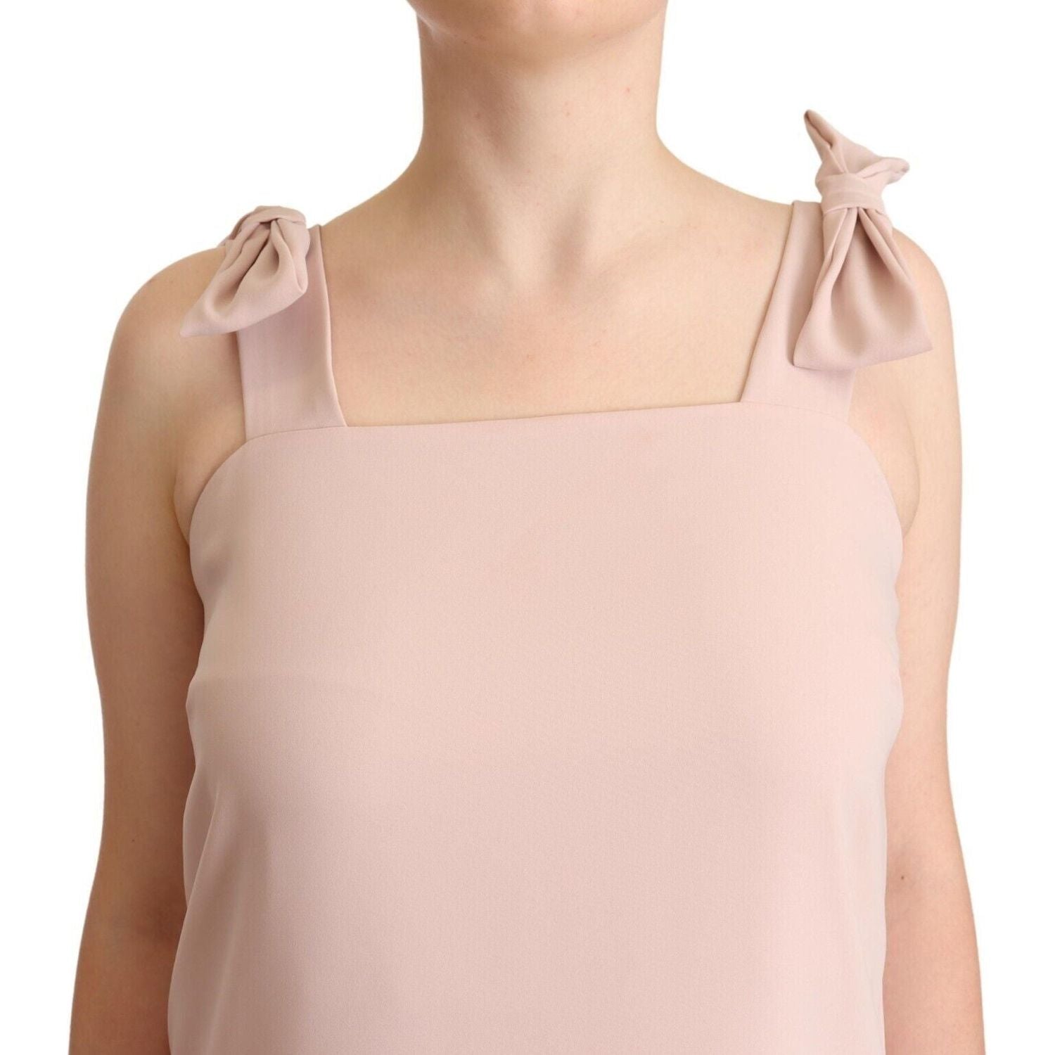 فستان باروش الأنيق بدون أكمام مع حافة من الريش