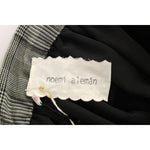 NOEMI ALEMÁN Gray Checkered Wool Shorts Skirt MOM10155-2