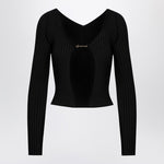 JACQUEMUS La Maille Pralu Longue black cardigan Knitwear