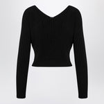 JACQUEMUS La Maille Pralu Longue black cardigan Knitwear