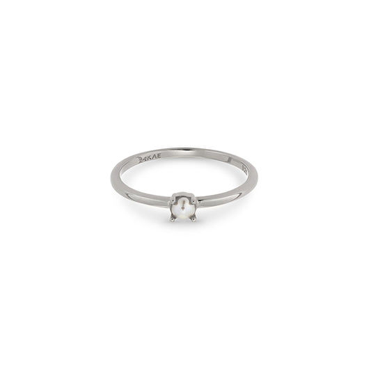 Alt Tag: Elegant ring from 24KAE JEWELS JEWELRY Mod. 12424S/56 featuring a sleek design with a single gemstone.