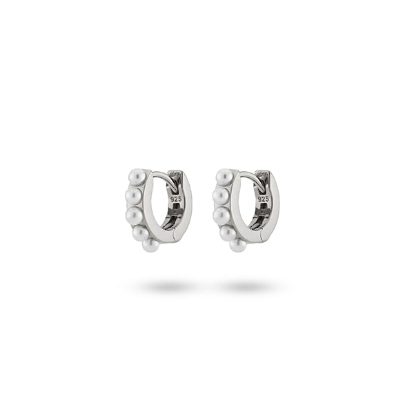 24KAE JEWELS JEWELRY Mod. 42419S sterling silver earrings with pearls