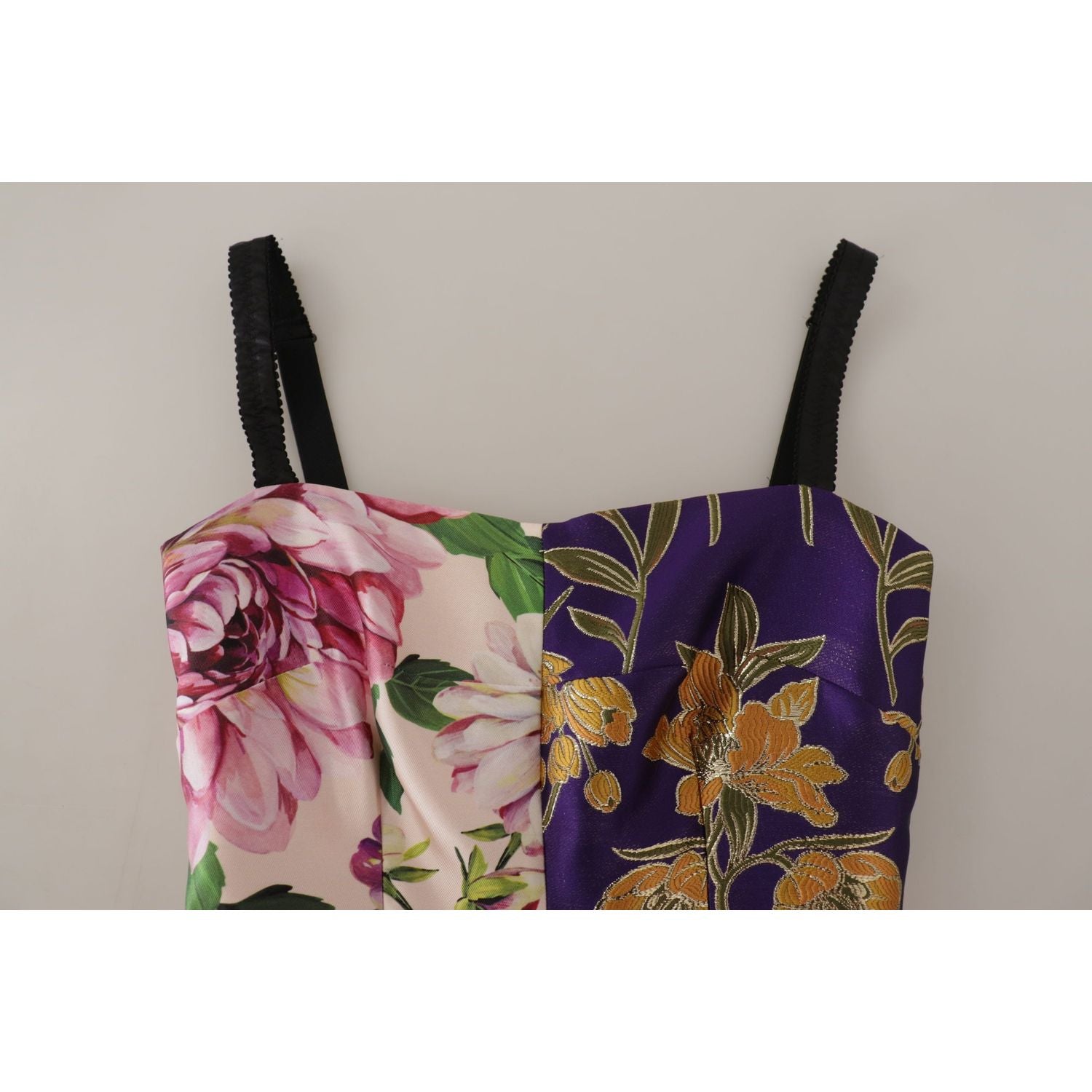 فستان من مزيج الحرير من دولتشي آند غابانا