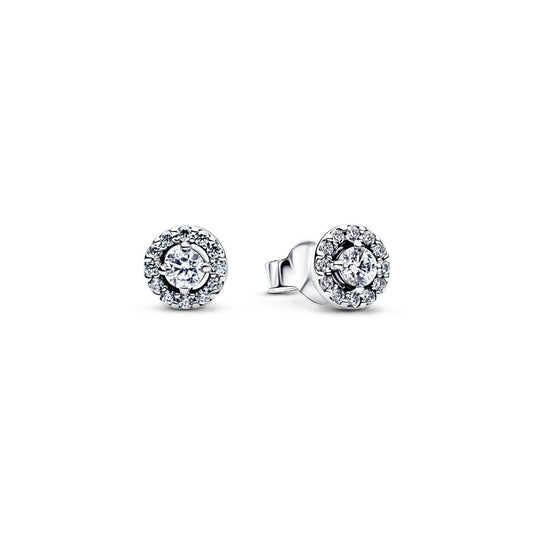 PANDORA JEWELRY Mod. ROUND PAVÉ HALO STUD EARRINGS