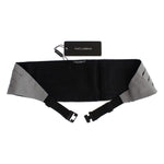 Dolce & Gabbana Gray Waist Belt Silk Cummerbund SIG13995-1