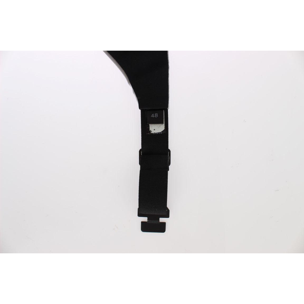 Dolce & Gabbana Gray Waist Belt Silk Cummerbund SIG13995-1