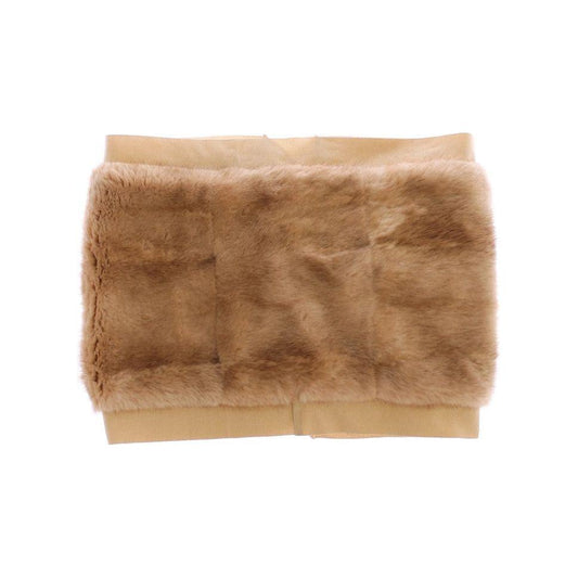 Dolce & Gabbana Beige MINK Fur Scarf Foulard Neck Wrap SDW10140