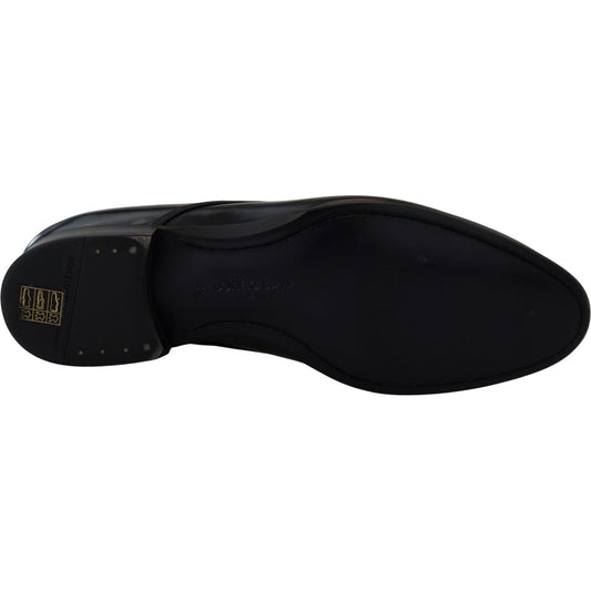 Dolce & Gabbana Black Leather Formal Dress Shoes