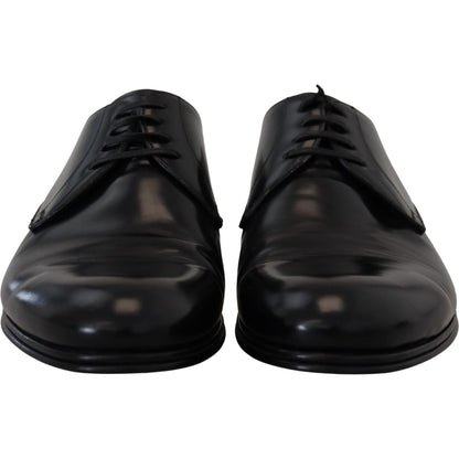 Dolce & Gabbana Black Leather Formal Dress Shoes