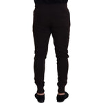 Dolce & Gabbana Brown Cashmere Trousers Bottoms Drawstring Pants