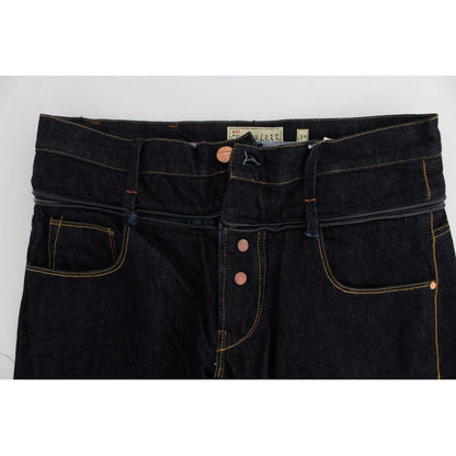 Acht Blue Cotton Regular Straight Fit Jeans
