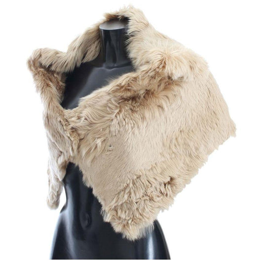 Dolce & Gabbana Beige Alpaca Collar Scarf MS810-1