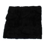 Dolce & Gabbana Black Weasel Fur Crochet Hood Scarf Hat Hood Scarf