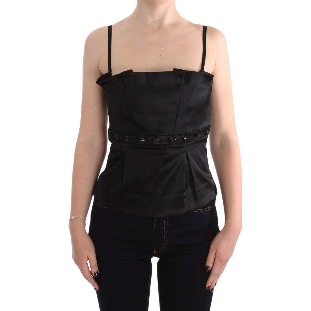 Exte Black Tank Party Evening Top Blouse Exte