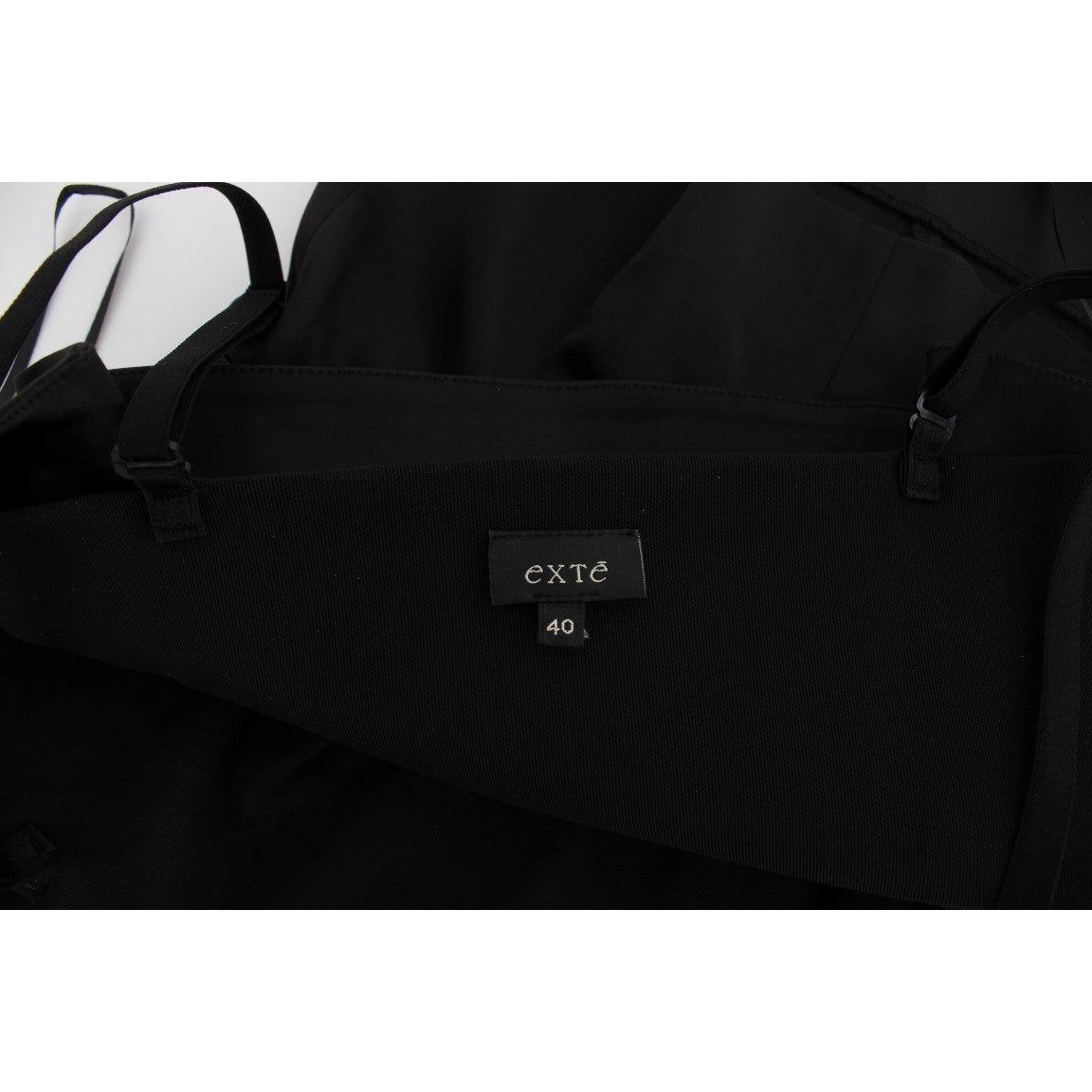 بلوزة كامي سهرة أنيقة باللون الأسود