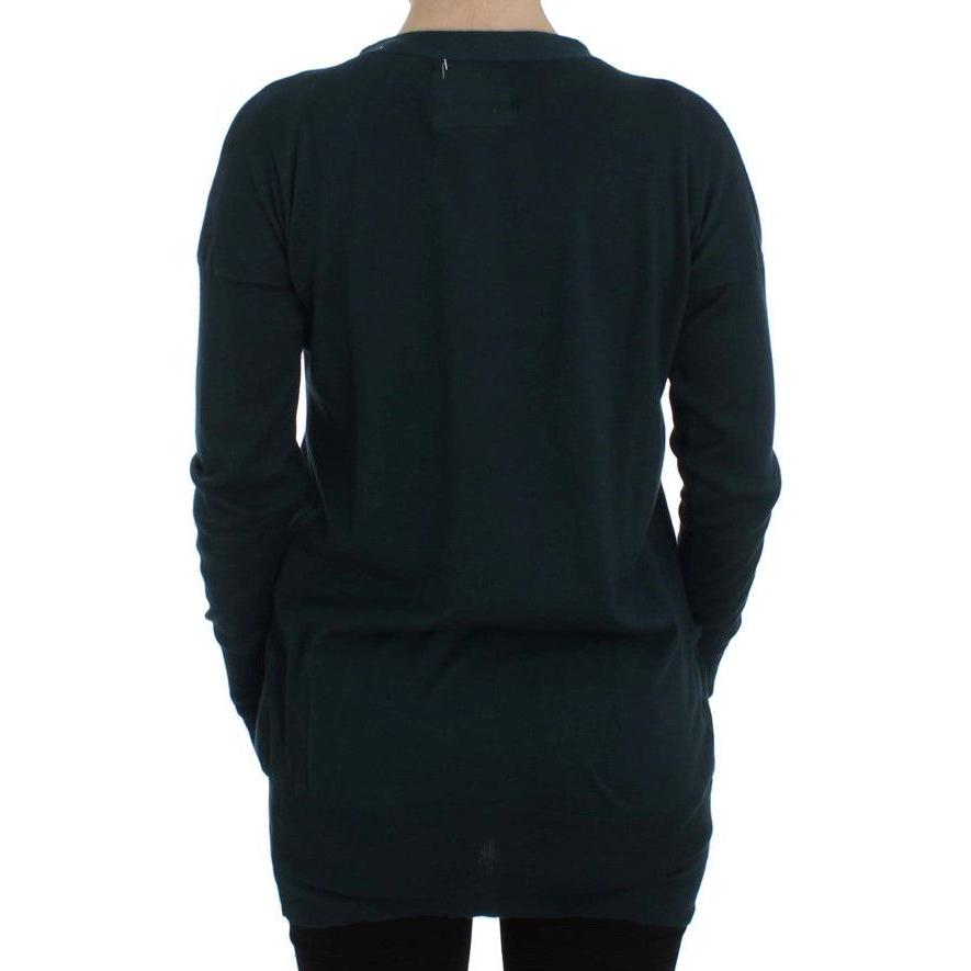 سترة كارديجان أنيقة من القطن باللون الأخضر من PINK MEMORIES