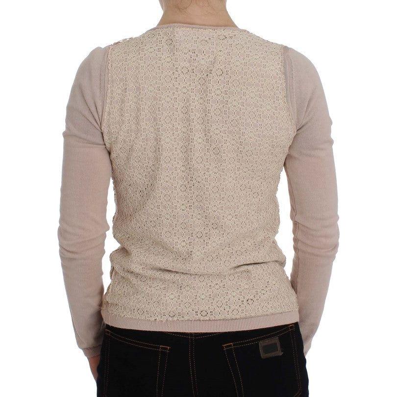 PINK MEMORIES - سترة ملفوفة باللون الوردي أنيقة من القطن المحبوك