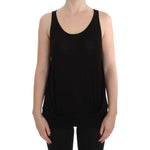PLEIN SUD Black Stretch Sleeveless Blouse