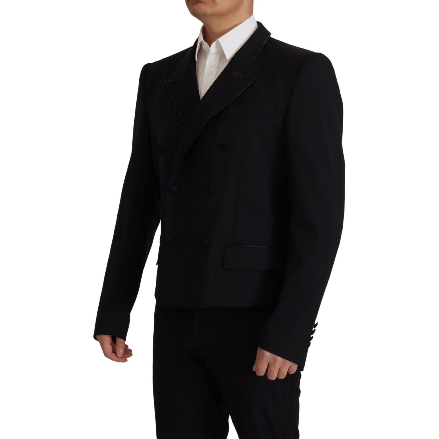 سترة صوفية أنيقة مزدوجة الصدر من دولتشي آند غابانا