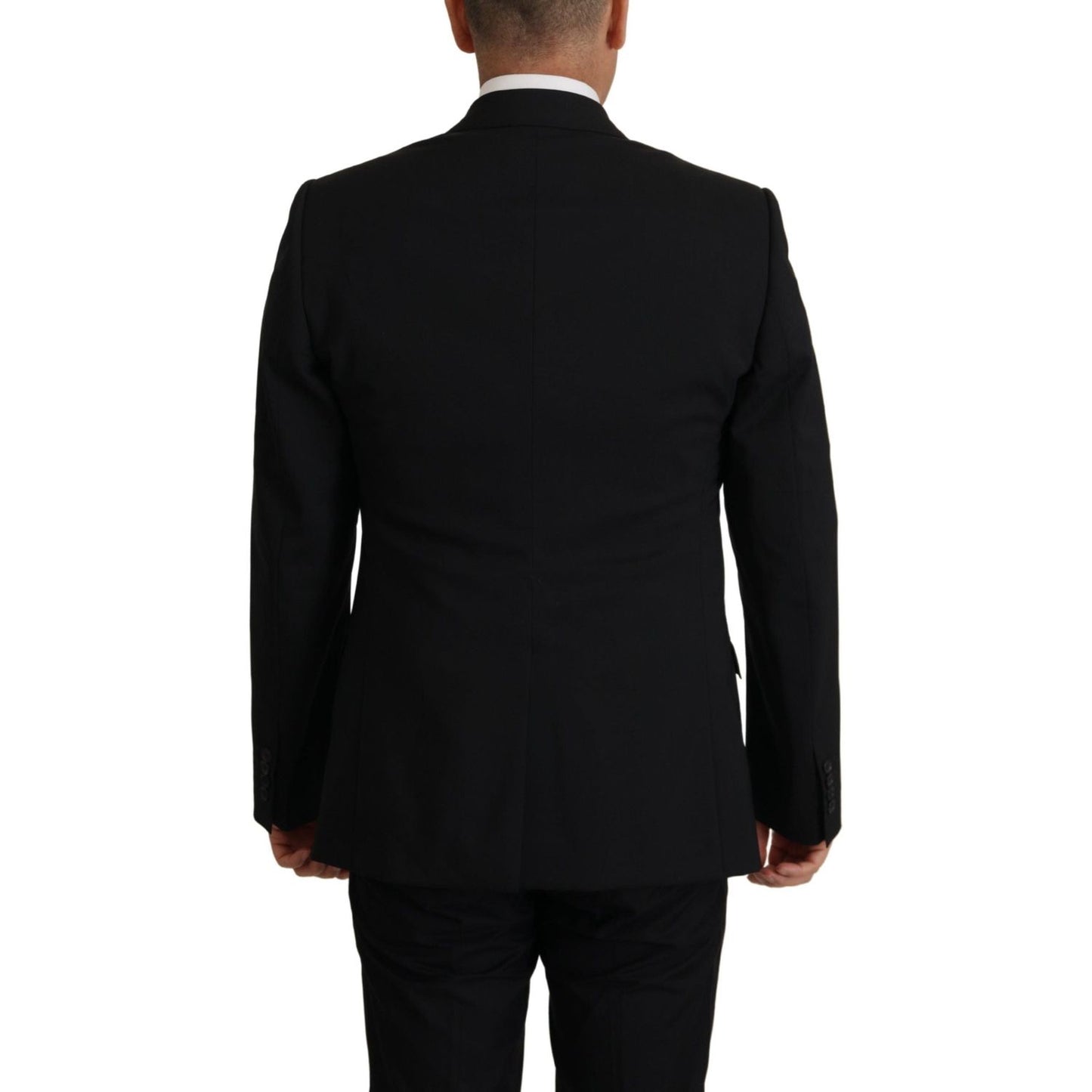 Dolce & Gabbana Black Jacket Vest 2 Piece MARTINI Blazer