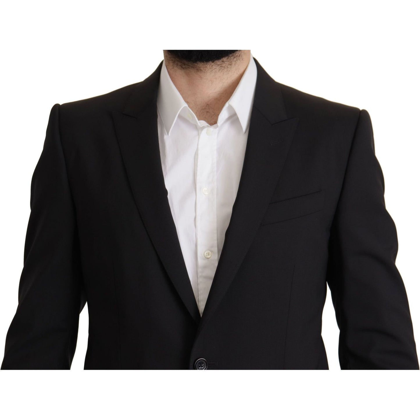 Dolce & Gabbana Black Single Breasted Jacket MARTINI Blazer JKT3411- 50