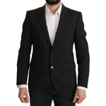 Dolce & Gabbana Black Single Breasted Jacket MARTINI Blazer JKT3411- 50