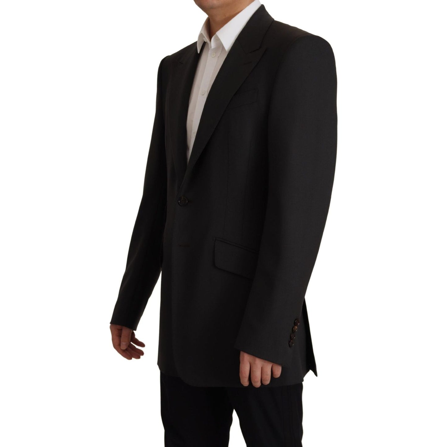Dolce & Gabbana Black Wool Single Breasted Blazer v JKT3403- 48