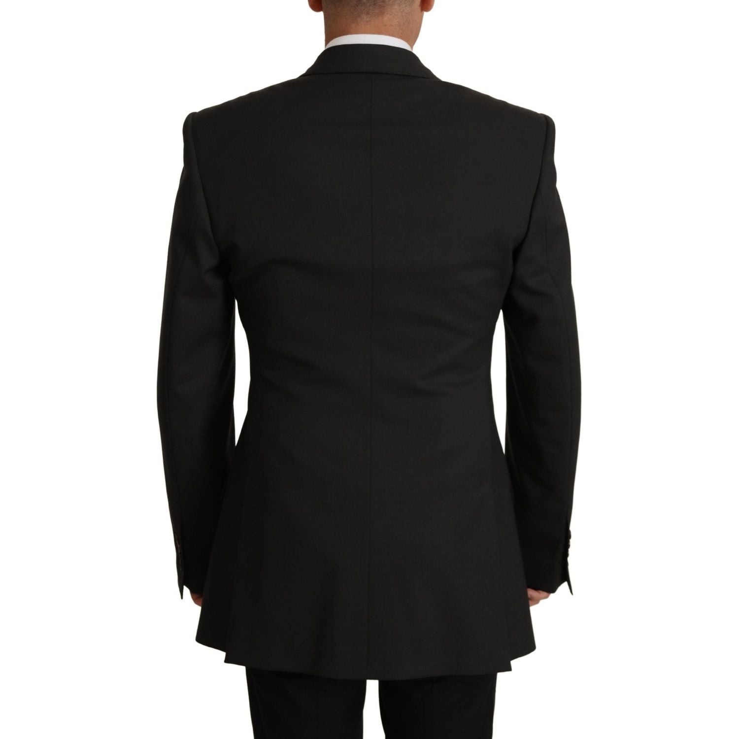 سترة بليزر أنيقة من الصوف باللون الأسود من دولتشي آند غابانا