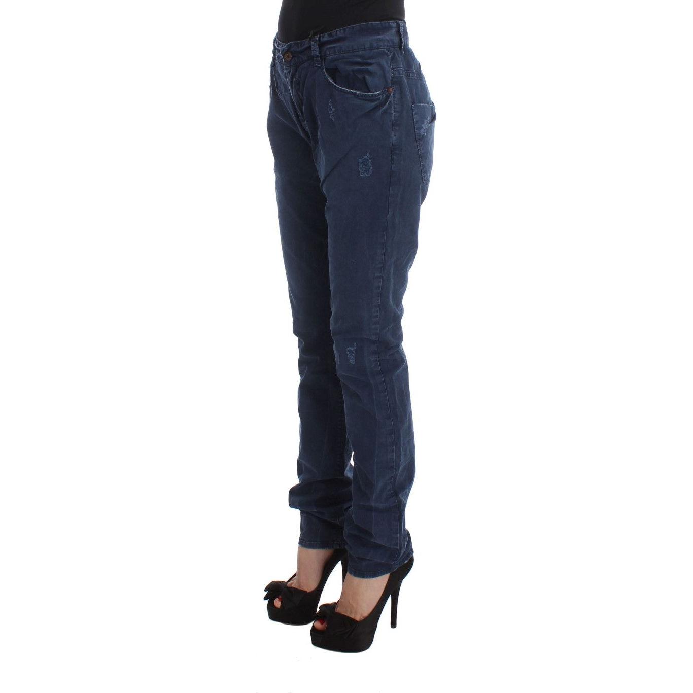 Costume National Blue Cotton Blend Denim Jeans Jeans & Pants