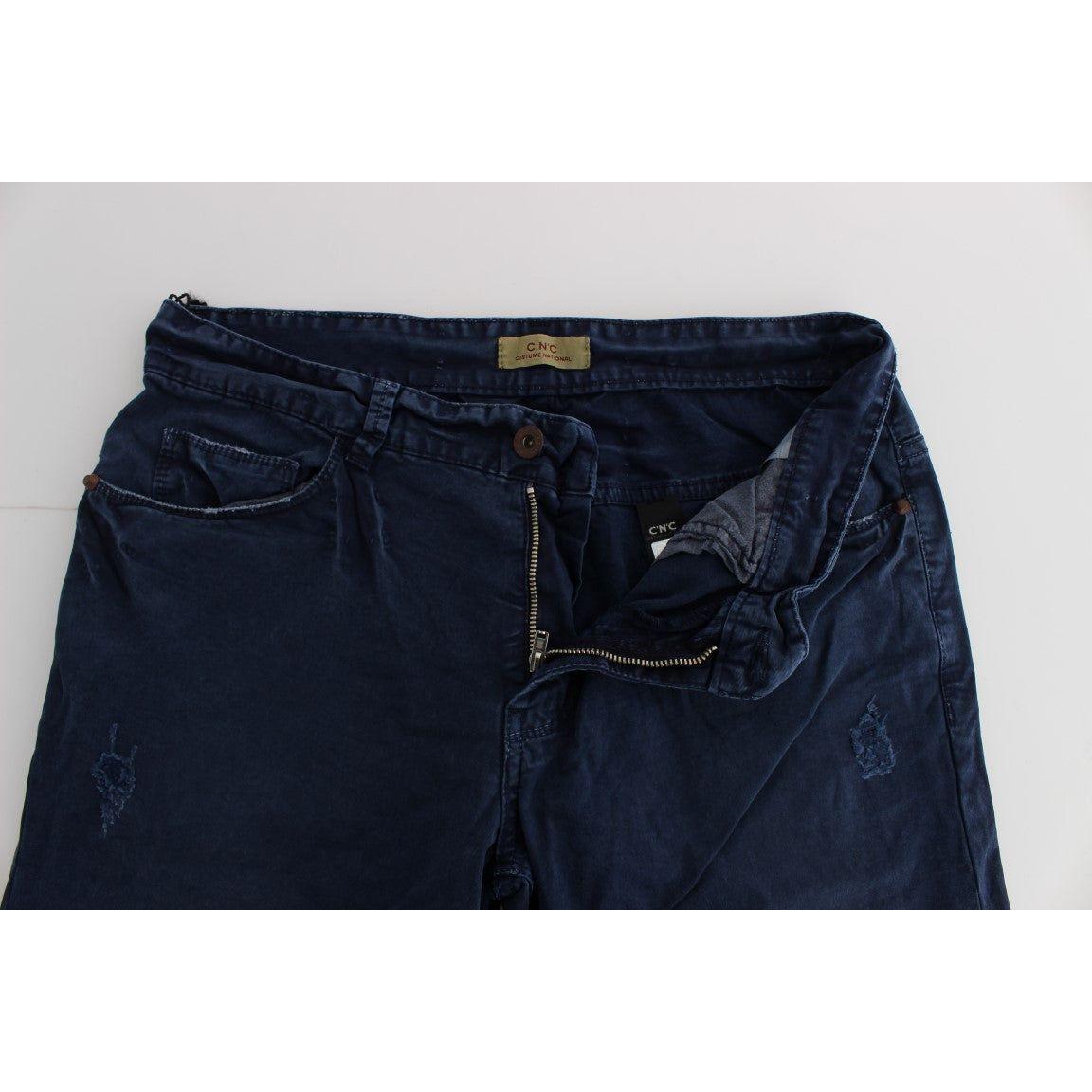 Costume National Blue Cotton Blend Denim Jeans Jeans & Pants