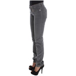 Costume National Gray Cotton Super Slim Corduroys Jeans SIG32591-1