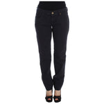 Ermanno Scervino Blue Cotton Blend Casual Fit Pants Jeans & Pants