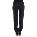 Ermanno Scervino Blue Cotton Blend Casual Fit Pants Jeans & Pants