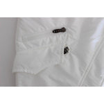 Ermanno Scervino White Nylon Padded Slim Fit Cargo Pants