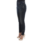 Ermanno Scervino Blue Cotton Blend Slim Fit Jeans Jeans & Pants