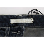 Ermanno Scervino Blue Cotton Blend Slim Fit Jeans Jeans & Pants