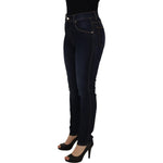 Dolce & Gabbana Blue Cotton High Waist Skinny Denim Jeans