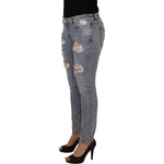 Dolce & Gabbana Blue Cotton Stretch Skinny Low Waist Denim Jeans