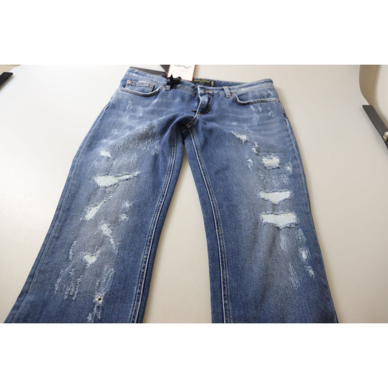 بنطلون جينز ضيق بخصر منخفض من دولتشي آند غابانا